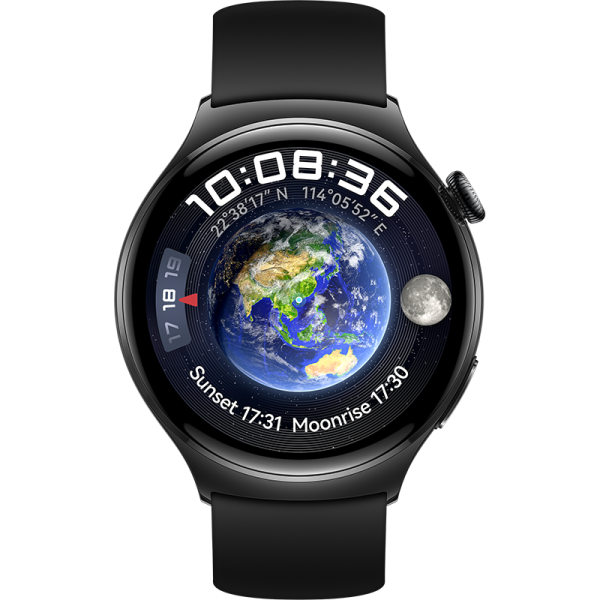 Умные часы  HUAWEI Watch 4 LTE, черные умные часы samsung galaxy watch 5 40mm bt pink gold sm r900nzda