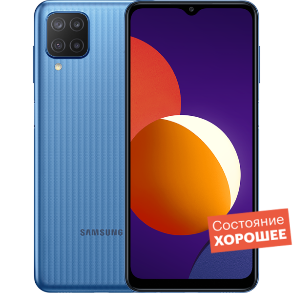 смартфон samsung galaxy a15 4g 8 256gb sm a155f синий android 14 helio g99 6 5 8192mb 256gb 4g lte [sm a155fzbicau] Смартфон Samsung Galaxy M12 32GB Синий  