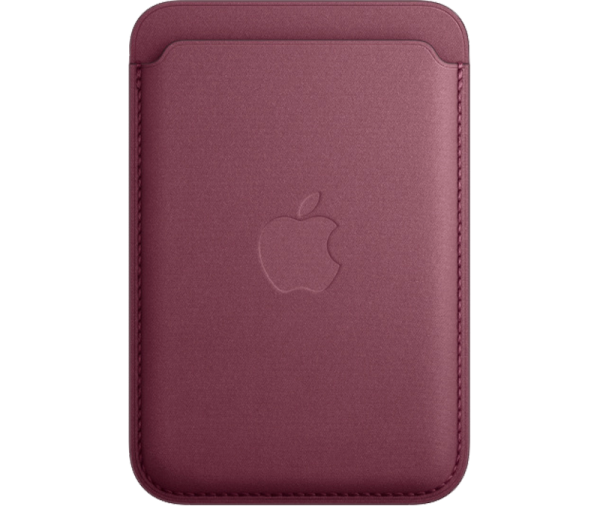 Чехол-бумажник Apple MagSafe для iPhone, микротвил, бордовый (MT253ZM/A)