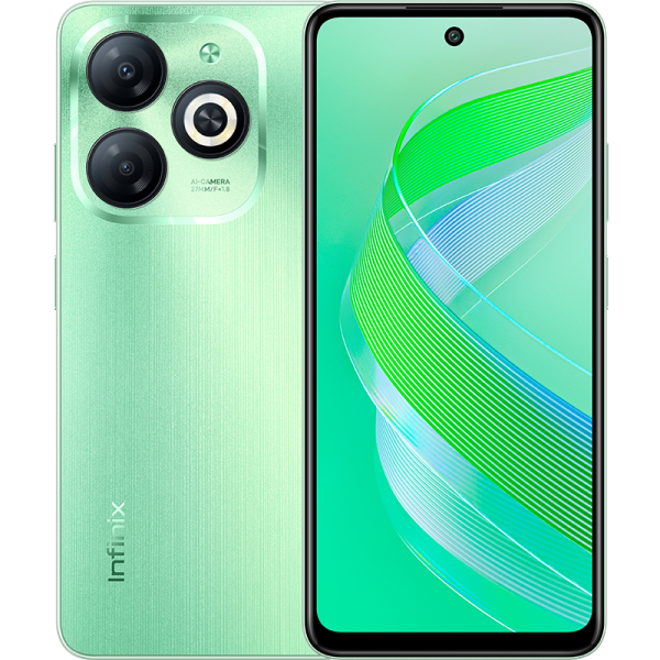 Смартфон Infinix Smart 8 4/128GB Зеленый RU смартфон samsung galaxy a34 5g sm a346 6 128gb 2sim зеленый лайм