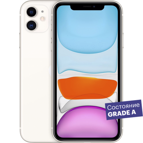 Смартфон Apple iPhone 11 128GB Белый Grade A [hk warehouse] apple iphone 13 128gb unlocked mix colors used a grade