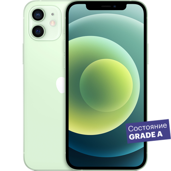 Смартфон Apple iPhone 12 64GB Зеленый Grade A смартфон apple iphone 15 plus 256gb a3096 2sim зеленый