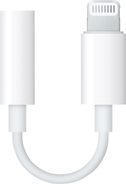 Адаптер Apple Lightning на Jack 3,5 мм белый (MMX62)