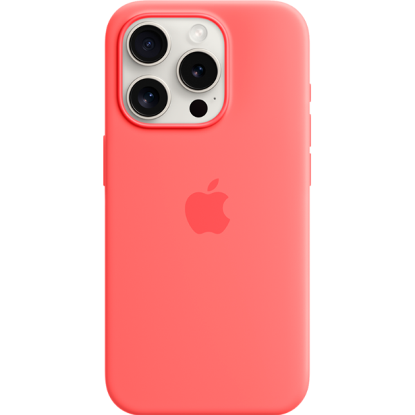 Чехол-крышка Apple Silicone Case with MagSafe для Apple iPhone 15 Pro, силикон, красный (MT1G3ZM/A) 